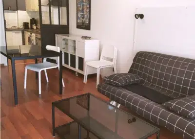 Salon cuisine location meublée Quimper